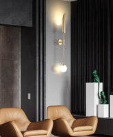 Luxury Gold Linear Up and Down Lights Indoor